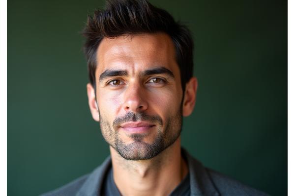 Retrato profesional de Javier Ramírez, jefe de producción e ingeniería textil de Naya Cortes.