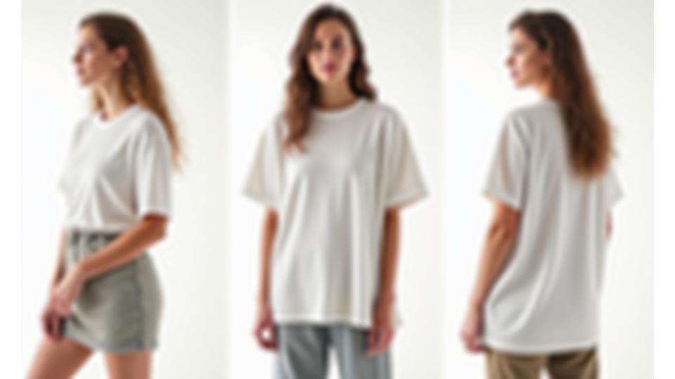 Una secuencia de la misma prenda genderless (ej. una camisa oversized) siendo estilizada de múltiples formas por diferentes personas, destacando su versatilidad.